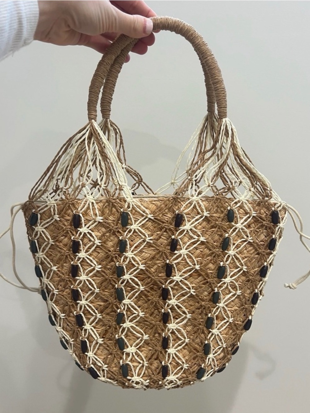 J. Crew Sedona Beaded Woven Bag